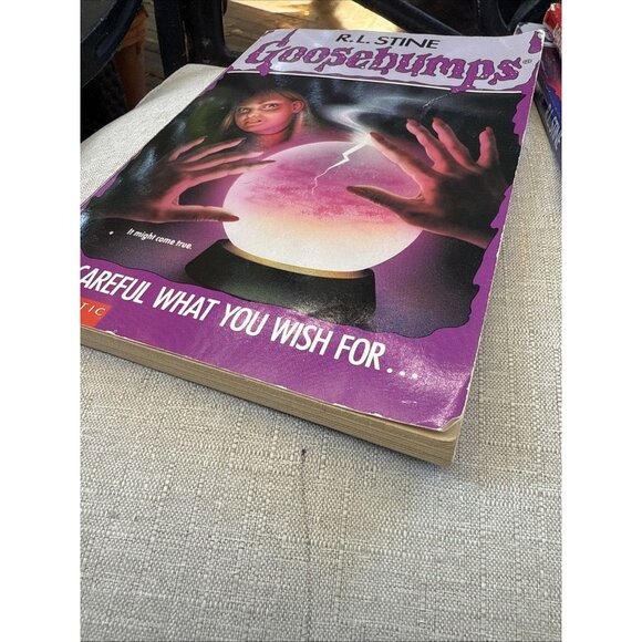 Goosebumps Be Careful What You Wish For ... #12 R L Stine Vintage Paperback Book - Picture 4 of 7